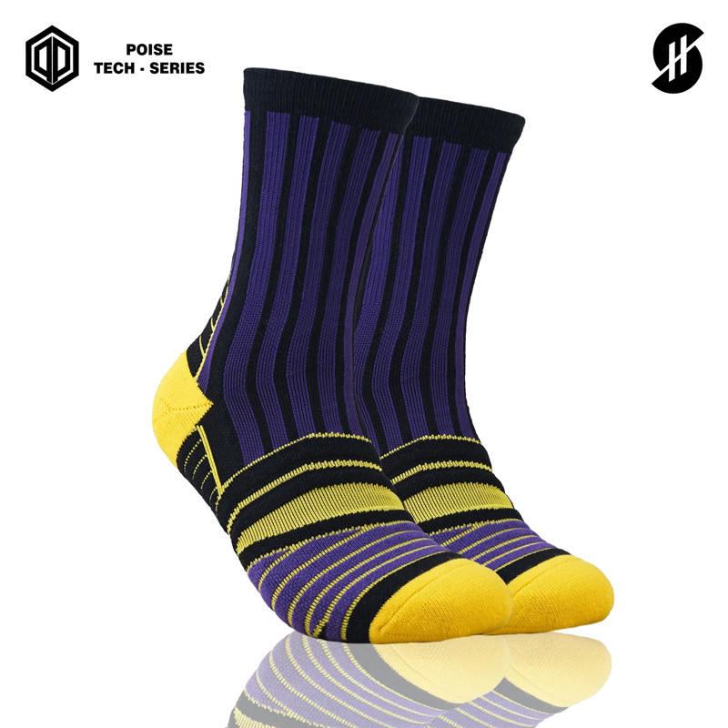 KAOS KAKI BASKET STAY HOOPS Lignt Purple Poise Tech-Series Socks