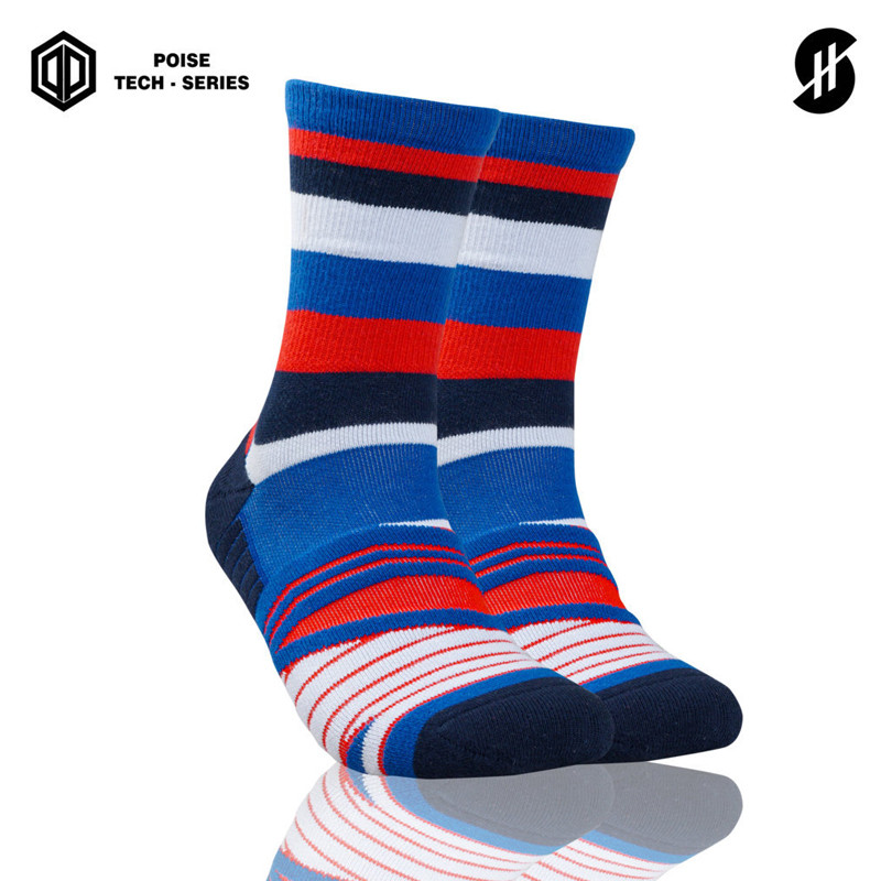 KAOS KAKI BASKET STAY HOOPS SDHX Blue Poise Tech-Series Socks