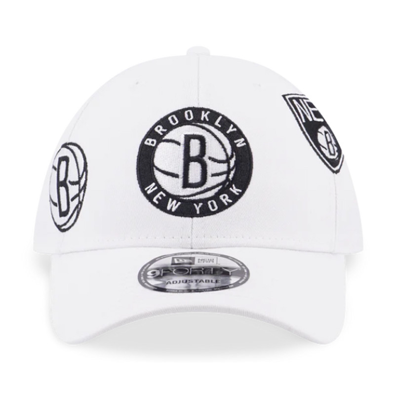 TOPI BASKET NEW ERA BROOKLYN NETS LEAGUE MULTI LOGOS 9FORTY CAP