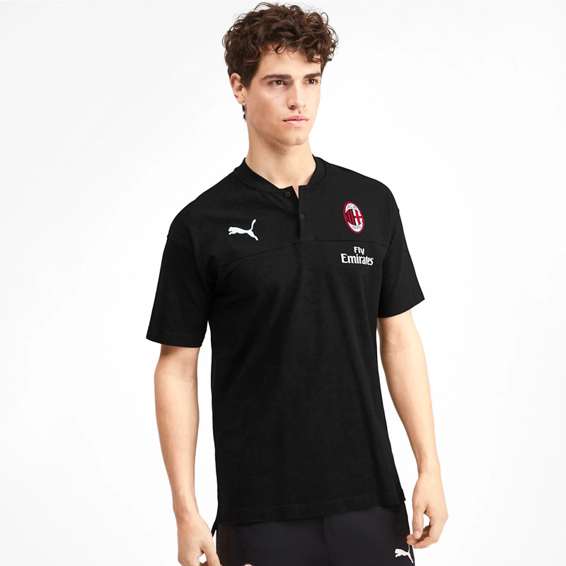 BAJU FOOTBALL PUMA AC Milan Casuals Polo Shirt