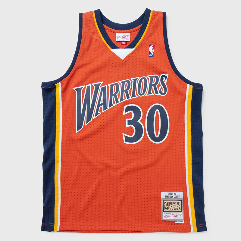 BAJU BASKET MITCHELL N NESS GOLDEN STATE WARRIORS Steph Curry Swingman Jersey