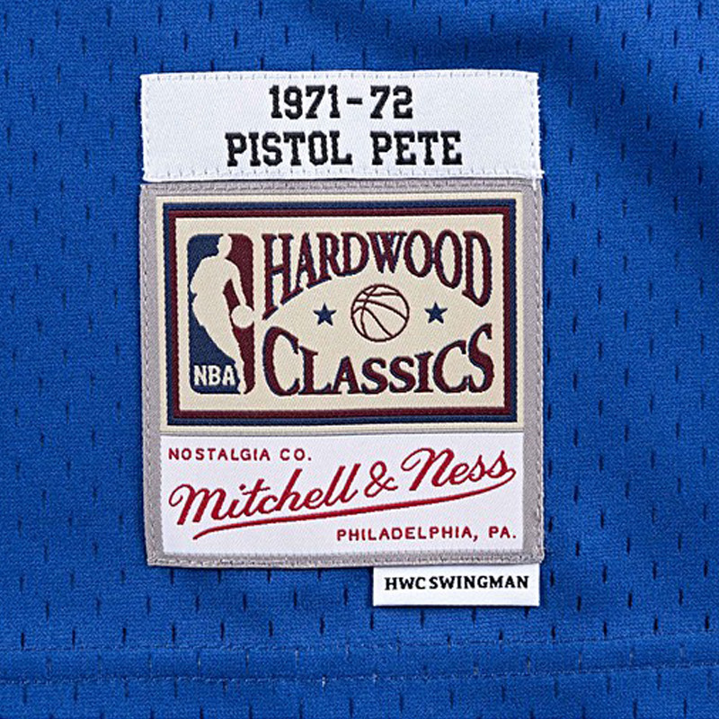 BAJU BASKET MITCHELL N NESS Atlanta Hawks 1971-72 Pete Maravich Swingman Jersey