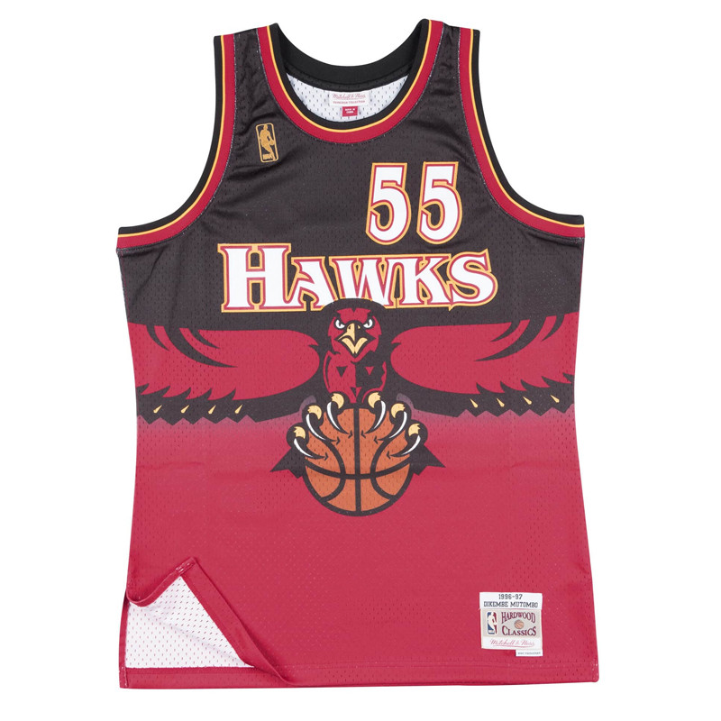 BAJU BASKET MITCHELL N NESS Atlanta Hawks Dikembe Mutombo 1996-97 Swingman Jersey