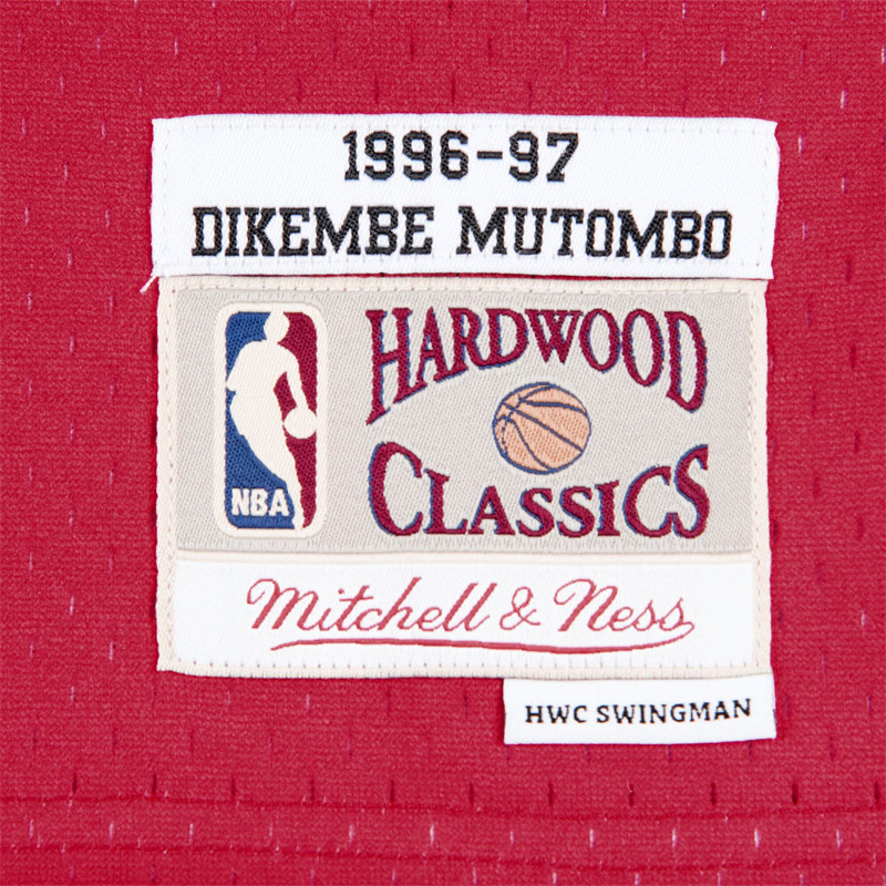 BAJU BASKET MITCHELL N NESS Atlanta Hawks Dikembe Mutombo 1996-97 Swingman Jersey