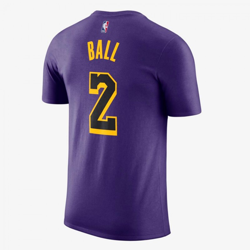 BAJU BASKET NIKE Lonzo Ball Los Angeles Lakers City Edition Dri-FIT Tee