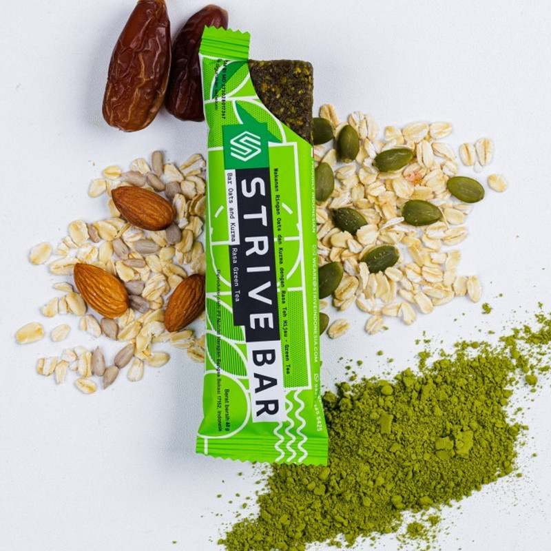 SUPLEMEN LARI STRIVE Energy Bar Bite Size Green Tea