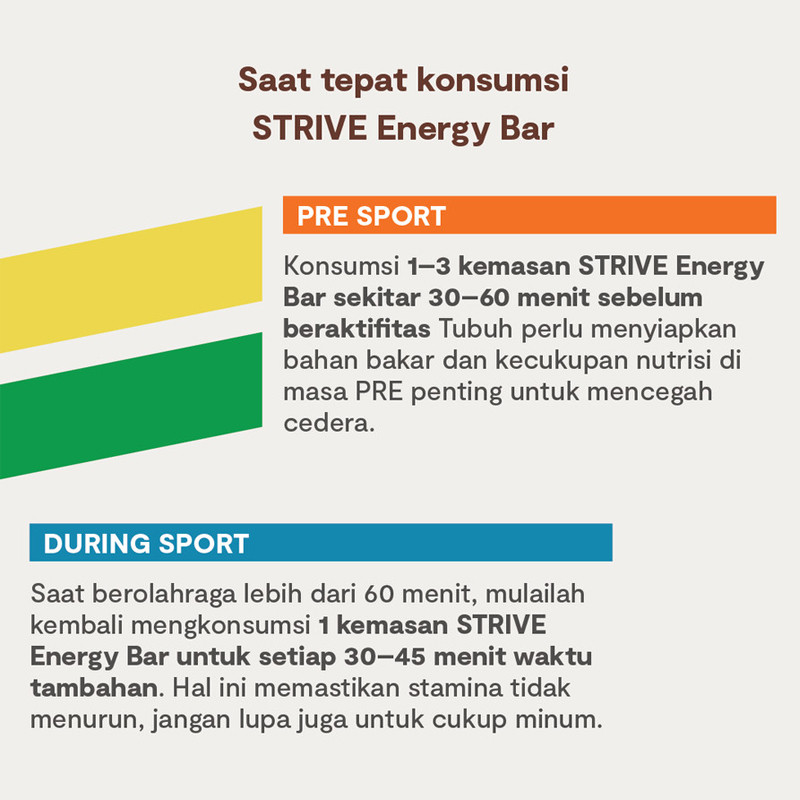 SUPLEMEN LARI STRIVE Energy Bar BITE SIZE PEANUT BUTTER COFFEE