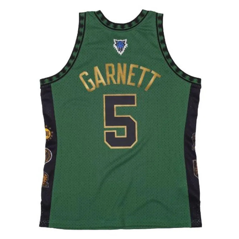BAJU BASKET MITCHELL N NESS Boston Celtics Kevin Garnett Hall Of Fame Swingman Jersey