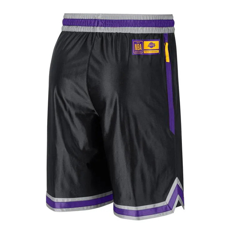 CELANA BASKET NIKE Los Angeles Lakers Short Courtside Chromed Shorts
