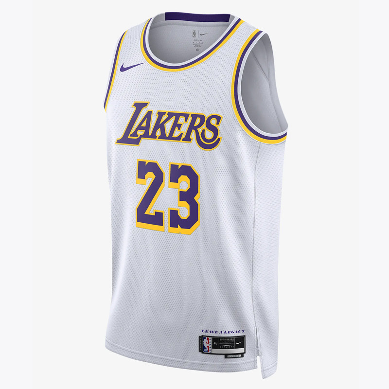 BAJU BASKET NIKE Lebron James Los Angeles Lakers Association Edition Swingman Jersey