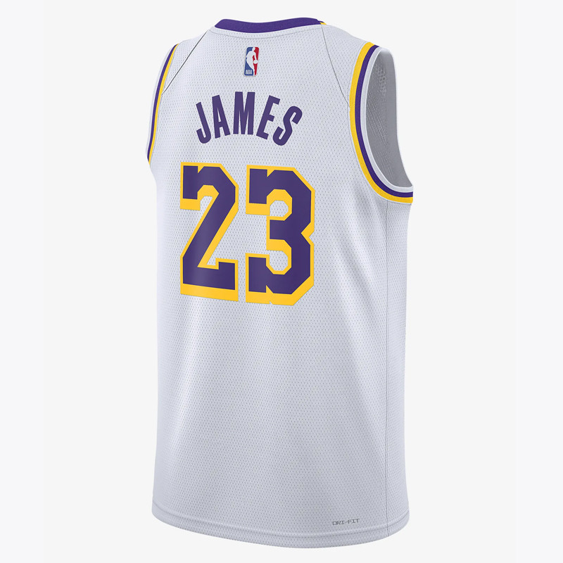 BAJU BASKET NIKE Lebron James Los Angeles Lakers Association Edition Swingman Jersey