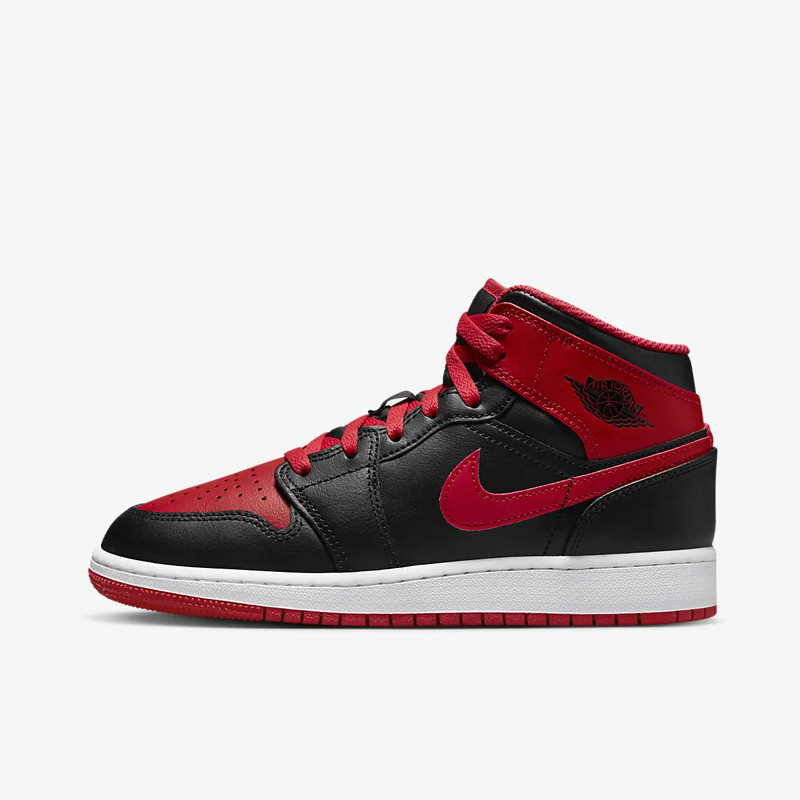 SEPATU SNEAKERS AIR JORDAN AJ 1 Mid Gs Alternate Bred