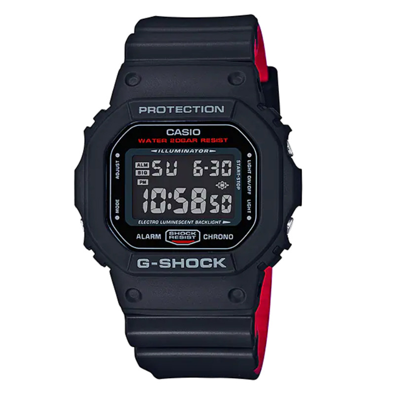 JAM TANGAN  CASIO G-shock Digital Dial Black Resin Strap