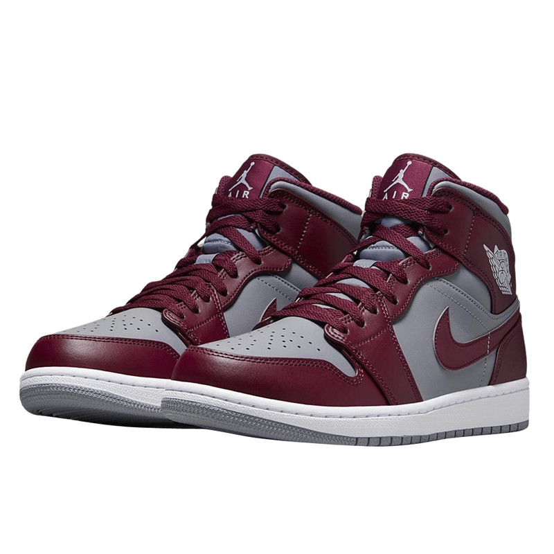 SEPATU SNEAKERS AIR JORDAN AJ 1 Mid Team Red