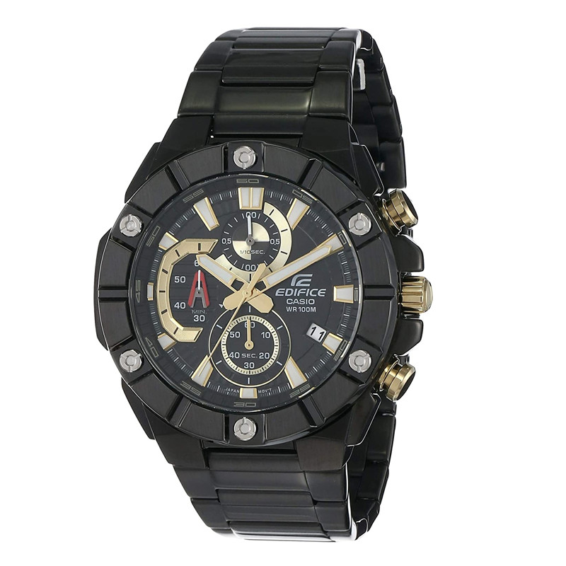 JAM TANGAN  CASIO Edifice Chronograph Black Dial Watch