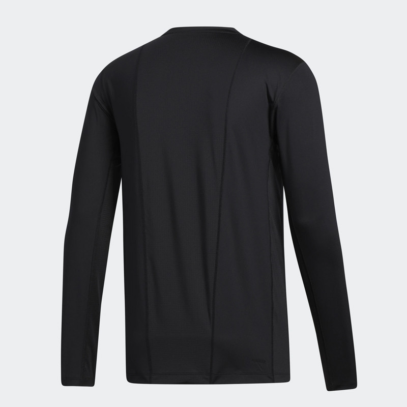 BAJU TRAINING ADIDAS Techfit 3-Stripes Fitted Long Sleeve Top