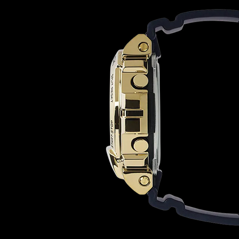 JAM TANGAN  CASIO G-Shock Metal Covered Gold Digital Dial Resin Strap