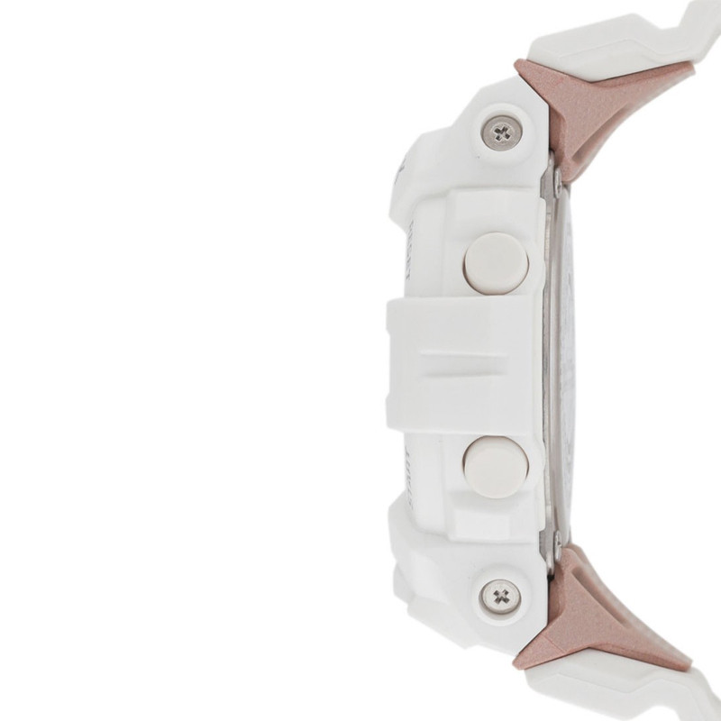 JAM TANGAN  CASIO G-Shock S Series Digital Analog Dial White Resin Strap