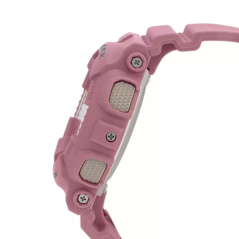 JAM TANGAN  CASIO G-Shock S Series Digital Analog Dial Pink Resin Strap