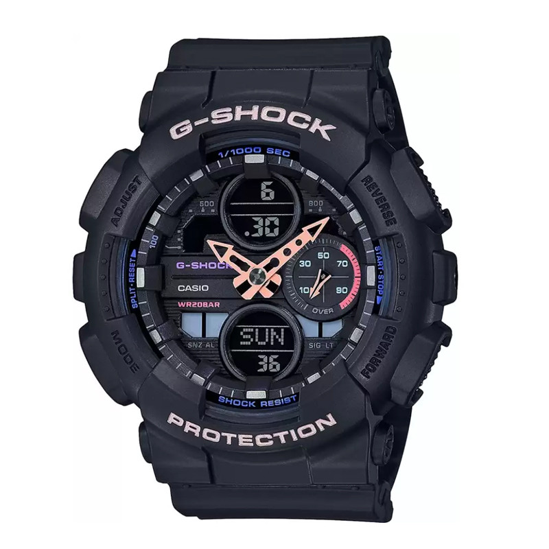 JAM TANGAN  CASIO G-Shock Digital Analog Black Dial Black Resin Strap