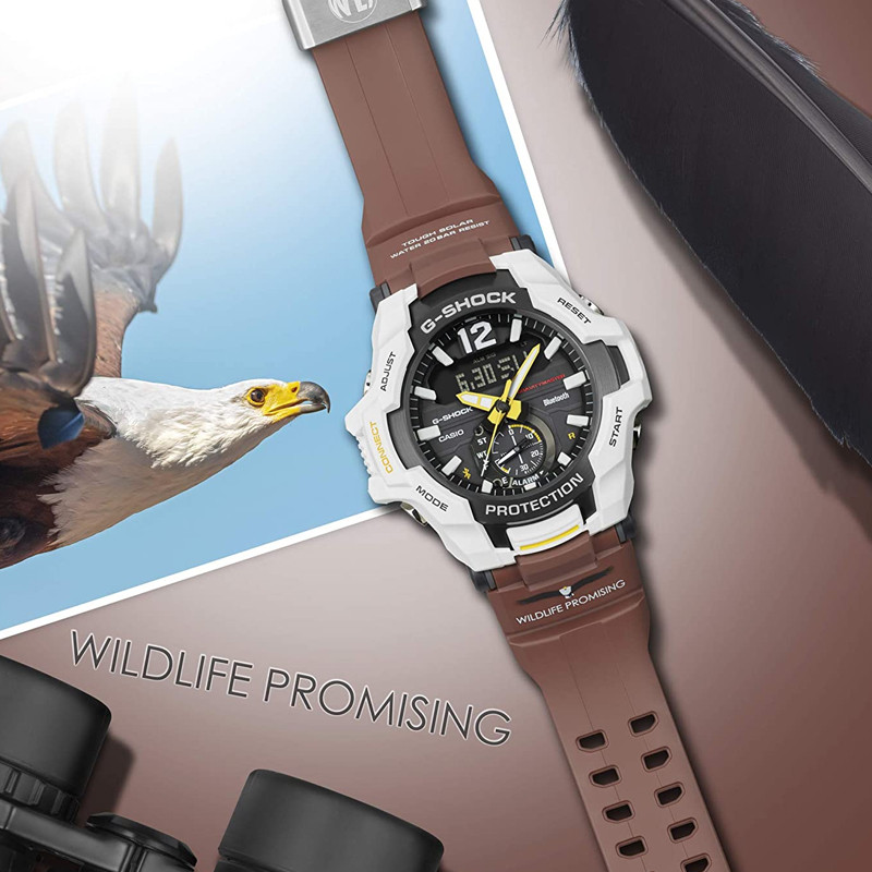 JAM TANGAN  CASIO G-Shock Gravitymaster Digital Analog Dial Wildlife Promising Eagle