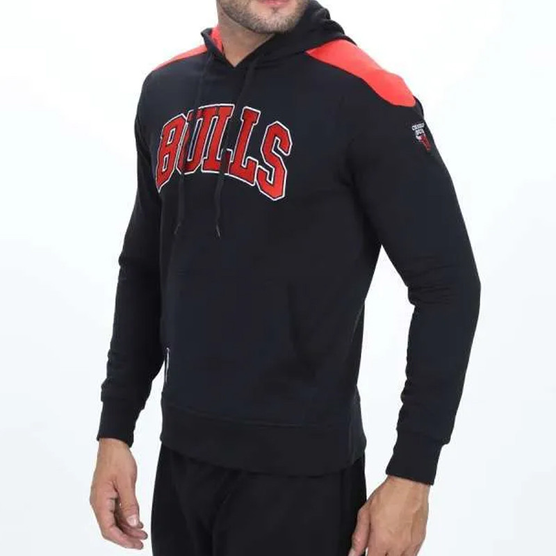 BAJU BASKET NBA Long Sleeve Hoodie Patch Chicago Bulls