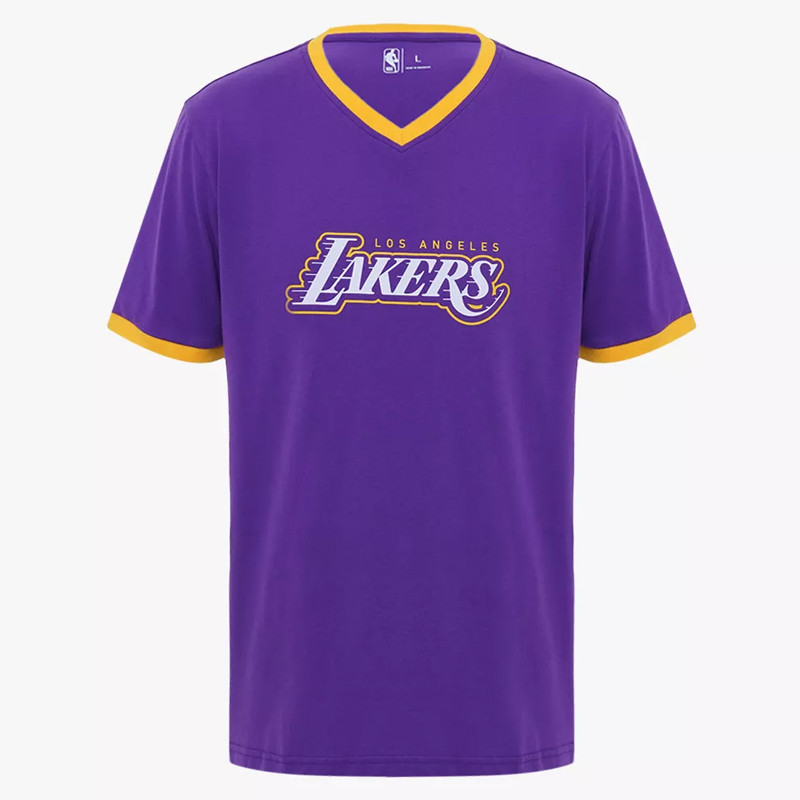 BAJU BASKET NBA Short Sleeve Tee Print Flat Knit LA Lakers