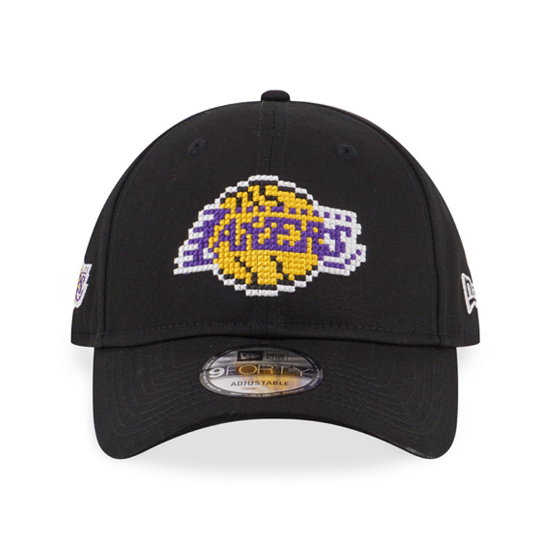 AKSESORIS BASKET NEW ERA 940 Nba Pixels Logo LA Lakers Cap