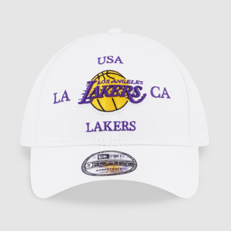 AKSESORIS BASKET NEW ERA 940 Americana Cross NBA LA Lakers Adjustable Cap