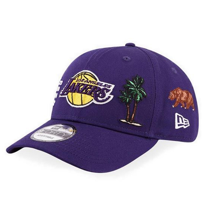 AKSESORIS BASKET NEW ERA 940 City Logos Los Angeles Lakers Cap
