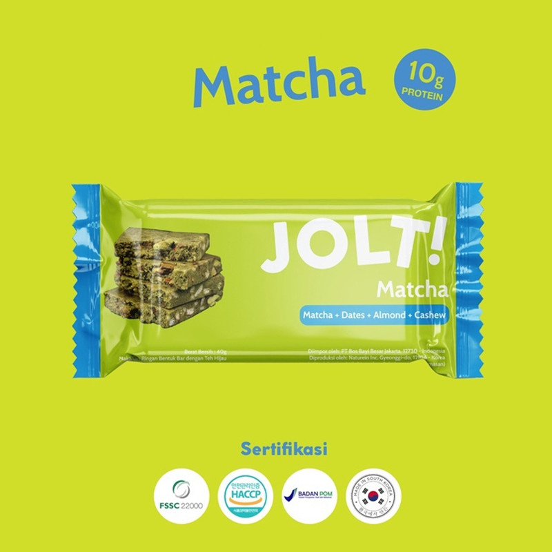 SUPLEMEN LARI JOLT! Protein Bar Matcha