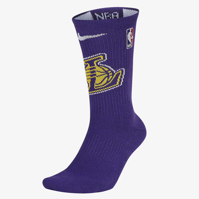 KAOS KAKI BASKET NIKE Los Angeles Lakers Elite NBA Crew Socks