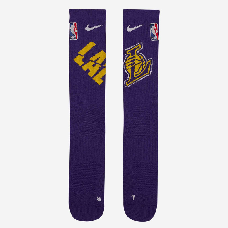 KAOS KAKI BASKET NIKE Los Angeles Lakers Elite NBA Crew Socks