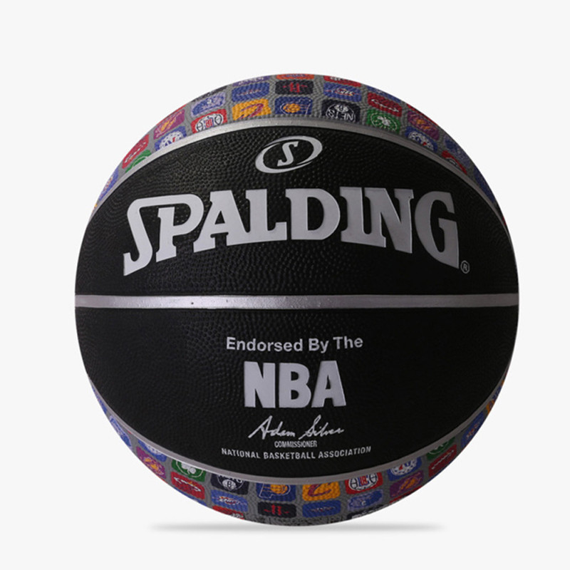 PERALATAN BASKET SPALDING NBA Logo Icon Rubber